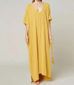 New Robe Kaftan Palma De Mallorca Gold Femme Robes