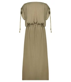 Online Robe Longue Alexandrie Khaki Femme Robes