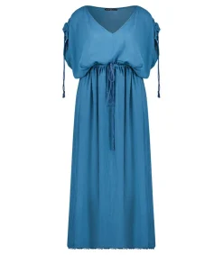 Outlet Robe Longue Alexandrie Petrole Femme Robes