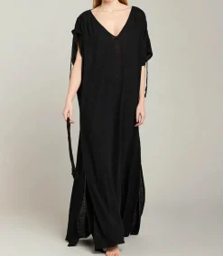 Online Robe Longue Kaftan Noir Femme Robes