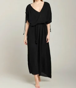 Online Robe Longue Kaftan Noir Femme Robes