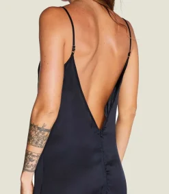 Clearance Robe Longue Rio Bleu Marine Femme Robes