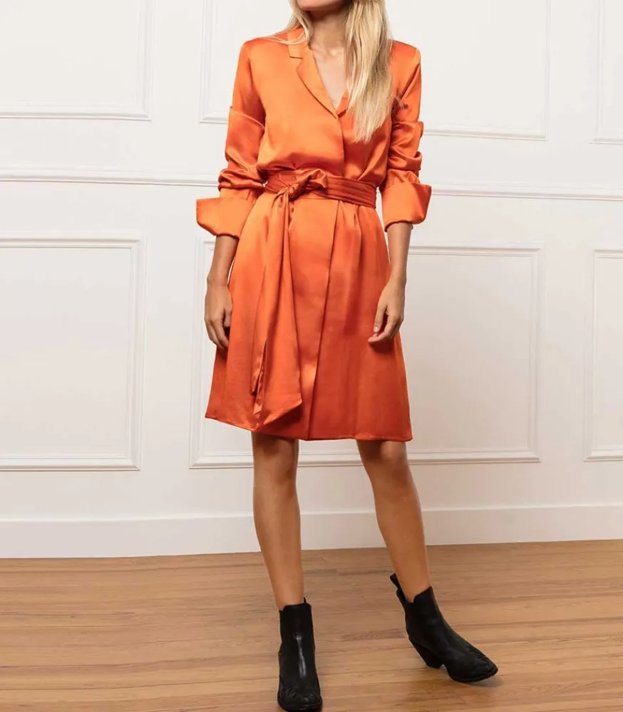 Sale Robe Paule En Soie Femme Robes