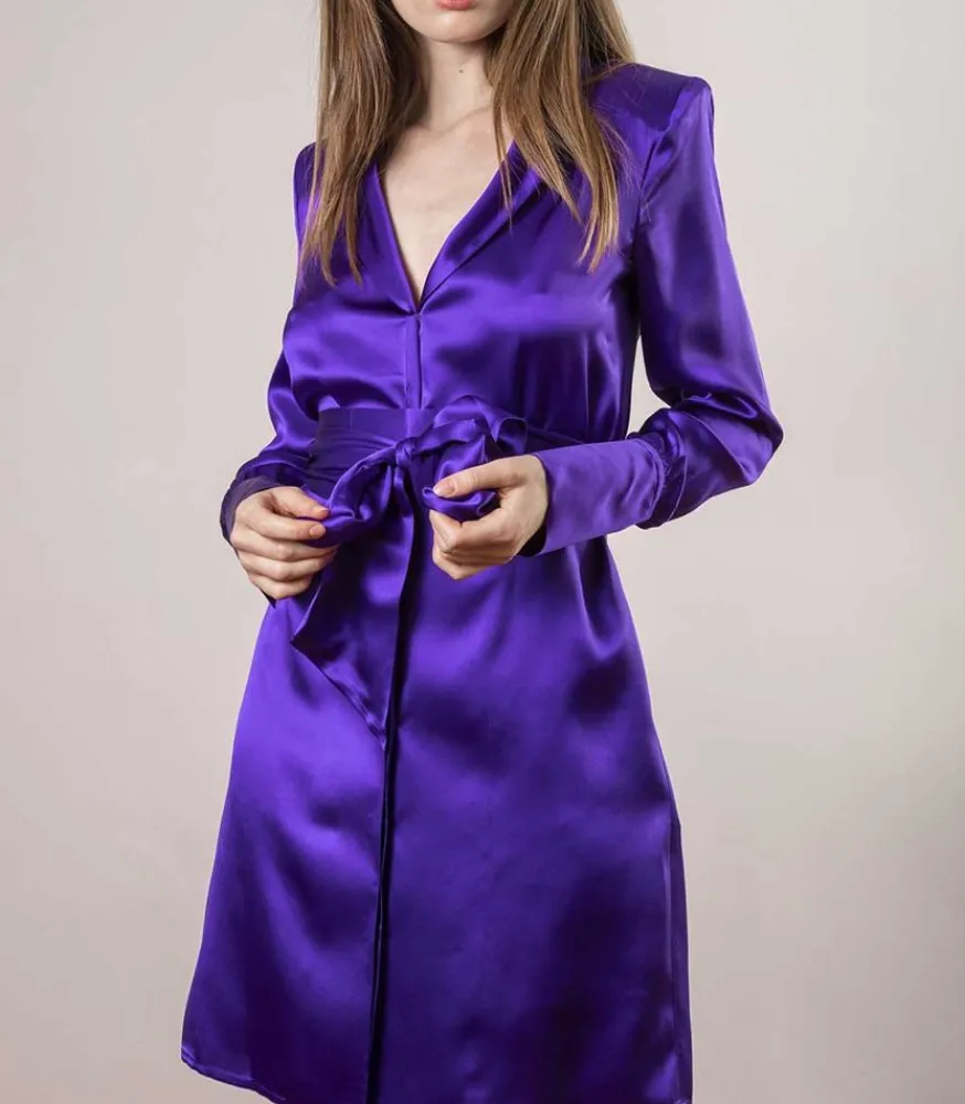 Sale Robe Paule En Soie Femme Robes