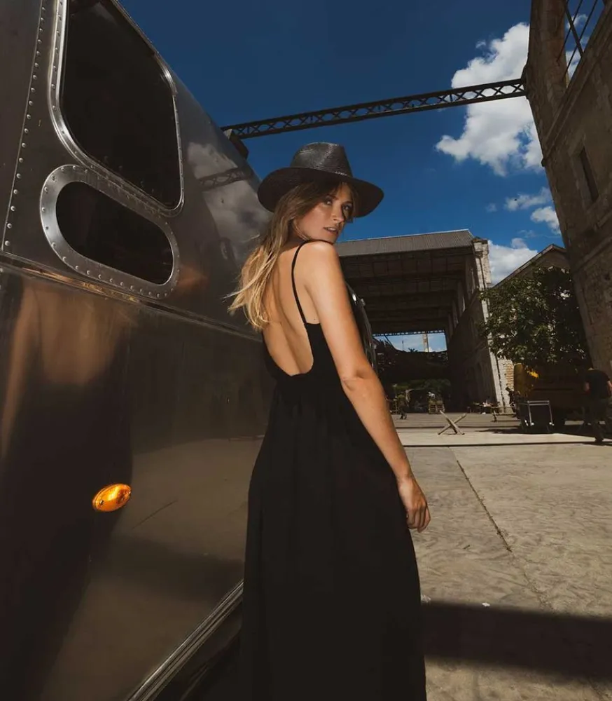 Outlet Robe Plissee Palm Beach Noire Femme Robes