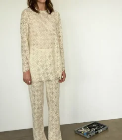 Outlet Robe Serge Crochet Lait Femme Robes