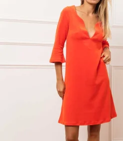 Sale Robe Verushka Orange Mecanique X Jane De Boy Femme Robes