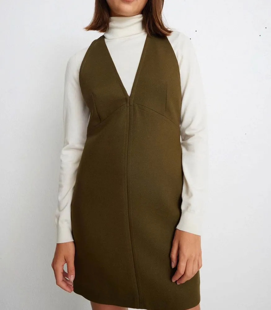 Outlet Robe Zenaide Olive Femme Robes