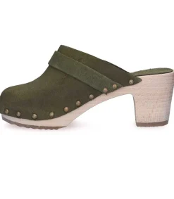 New Sabots Kety Daim Kaki Femme Sabots