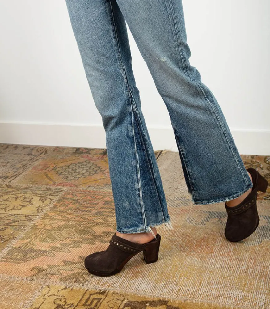 Best Sabots Kety Daim Musk Femme Sabots