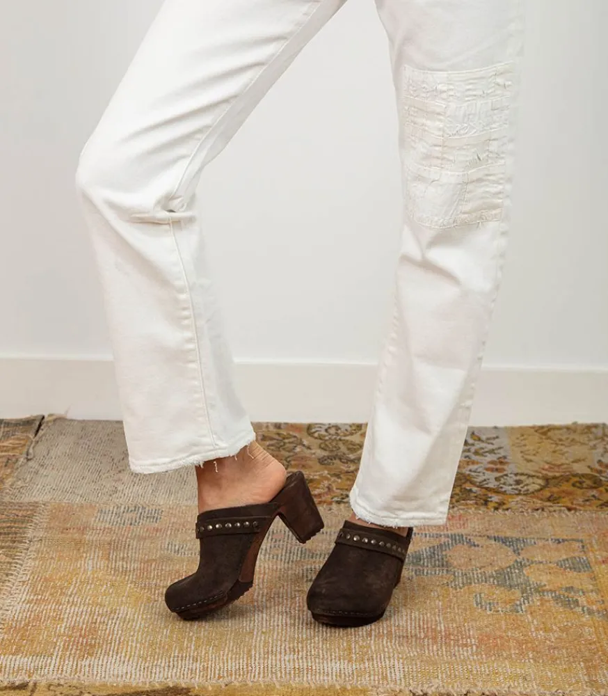 Best Sabots Kety Daim Musk Femme Sabots