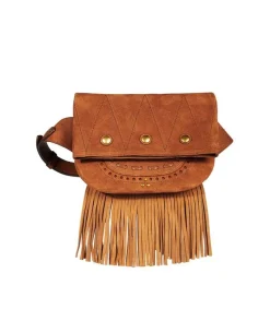 Best Sac Banane Jerry Cuir Velours Tabac Femme Sacs Ceinture