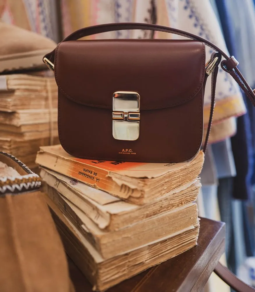 Discount Sac Grace Mini Noisette Femme Sacs Bandoulière