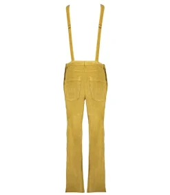 Discount Salopette En Velours Cotele Loonie Ocre De Sienne Femme Combinaisons