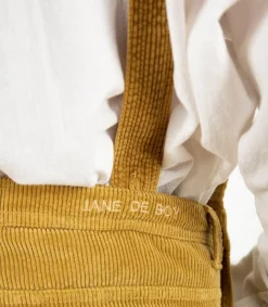 Discount Salopette En Velours Cotele Loonie Ocre De Sienne Femme Combinaisons