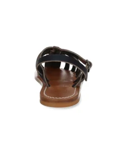 Clearance Sandales Adrien Cuir Lisse Marine Femme Sandales & Tongs