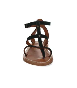 Clearance Sandales Antioche Cuir Velours Grama Femme Sandales & Tongs