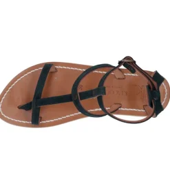 Clearance Sandales Antioche Cuir Velours Grama Femme Sandales & Tongs