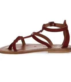 Discount Sandales Antioche Cuir Velours Fisterra Femme Sandales & Tongs