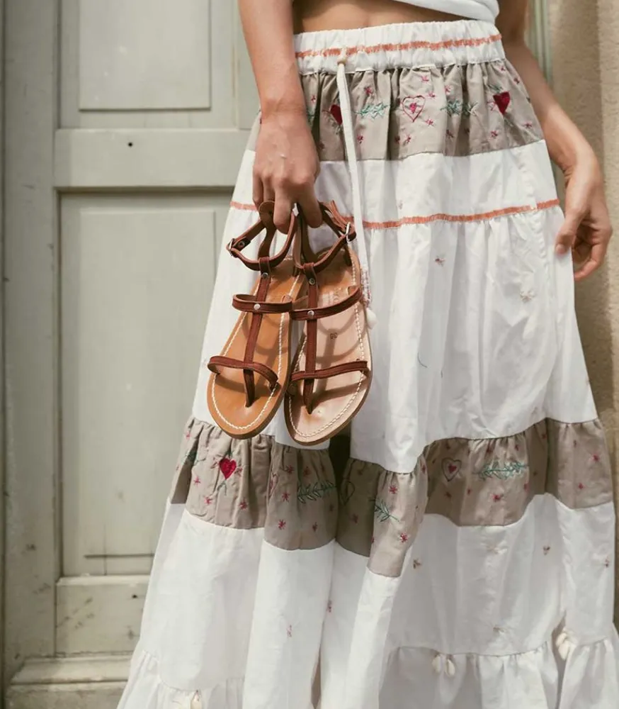 Discount Sandales Antioche Cuir Velours Fisterra Femme Sandales & Tongs