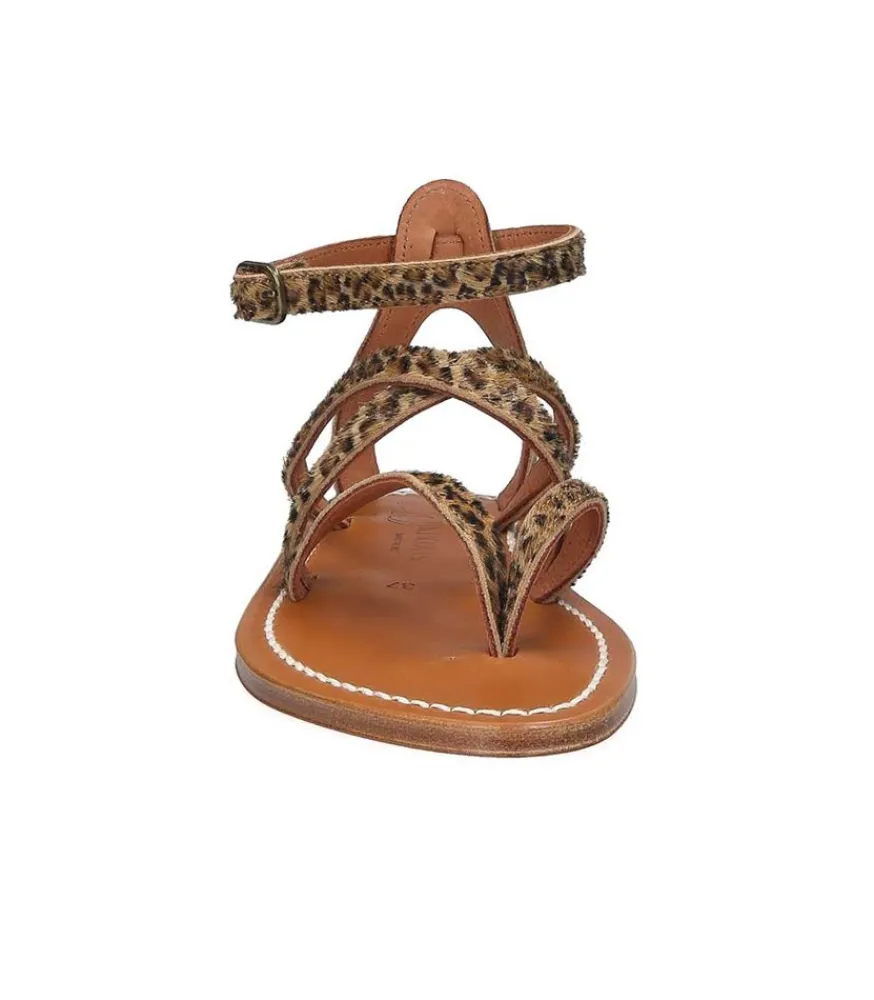 Online Sandales Epicure Horsy Baby Leopard Femme Sandales & Tongs