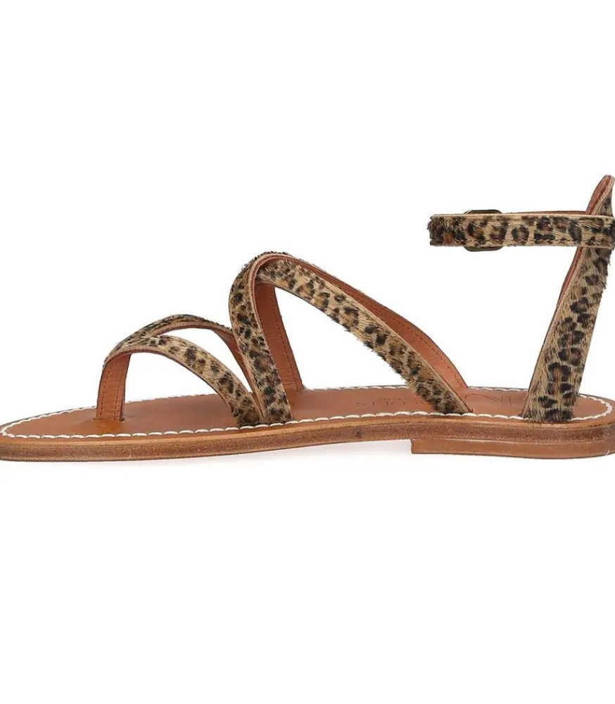 Online Sandales Epicure Horsy Baby Leopard Femme Sandales & Tongs