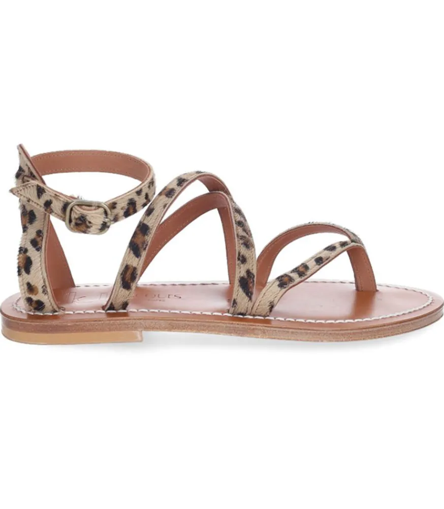 Online Sandales Epicure Imprime Leopard Femme Sandales & Tongs