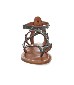 Sandales Epicurepyr Nubuck Gris Femme Sandales & Tongs