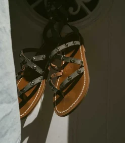 Sandales Epicurepyr Nubuck Gris Femme Sandales & Tongs