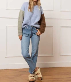 Outlet Sandales Shearling Champagne/Camel Femme Sandales & Tongs