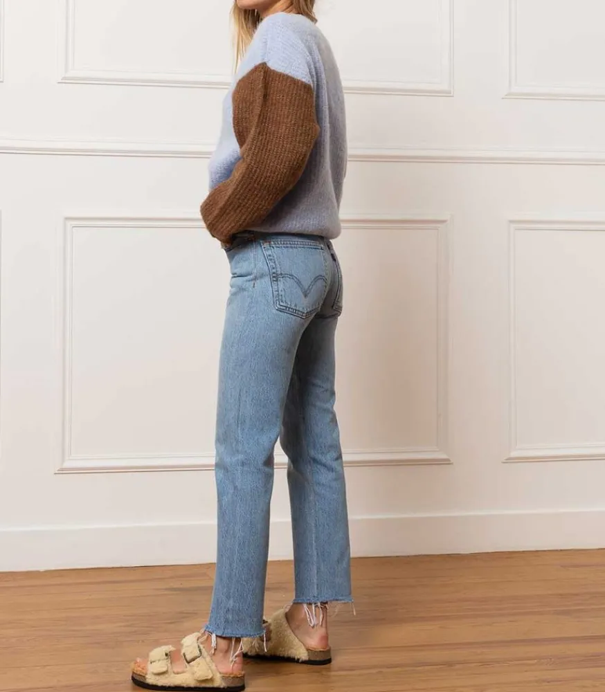 Outlet Sandales Shearling Champagne/Camel Femme Sandales & Tongs