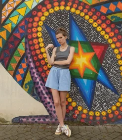 Online Short Becky Blue Femme Bas