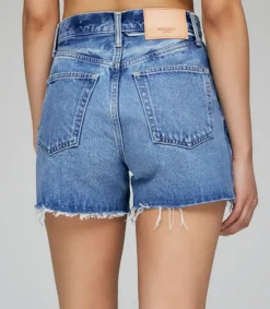 Discount Short En Denim Cary A Taille Haute Femme Bas