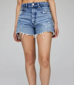 Outlet Short En Denim Neeses A Taille Haute Femme Bas
