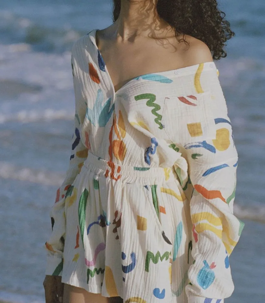 Hot Short En Gaze De Coton Prelude Femme Bas