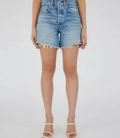 Outlet Short En Jean Graterford Blue Femme Bas