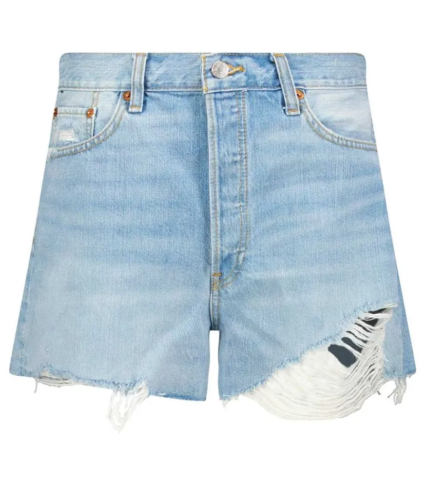 Short En Jean Low Slung Femme Bas