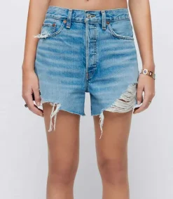 Short En Jean Low Slung Femme Bas