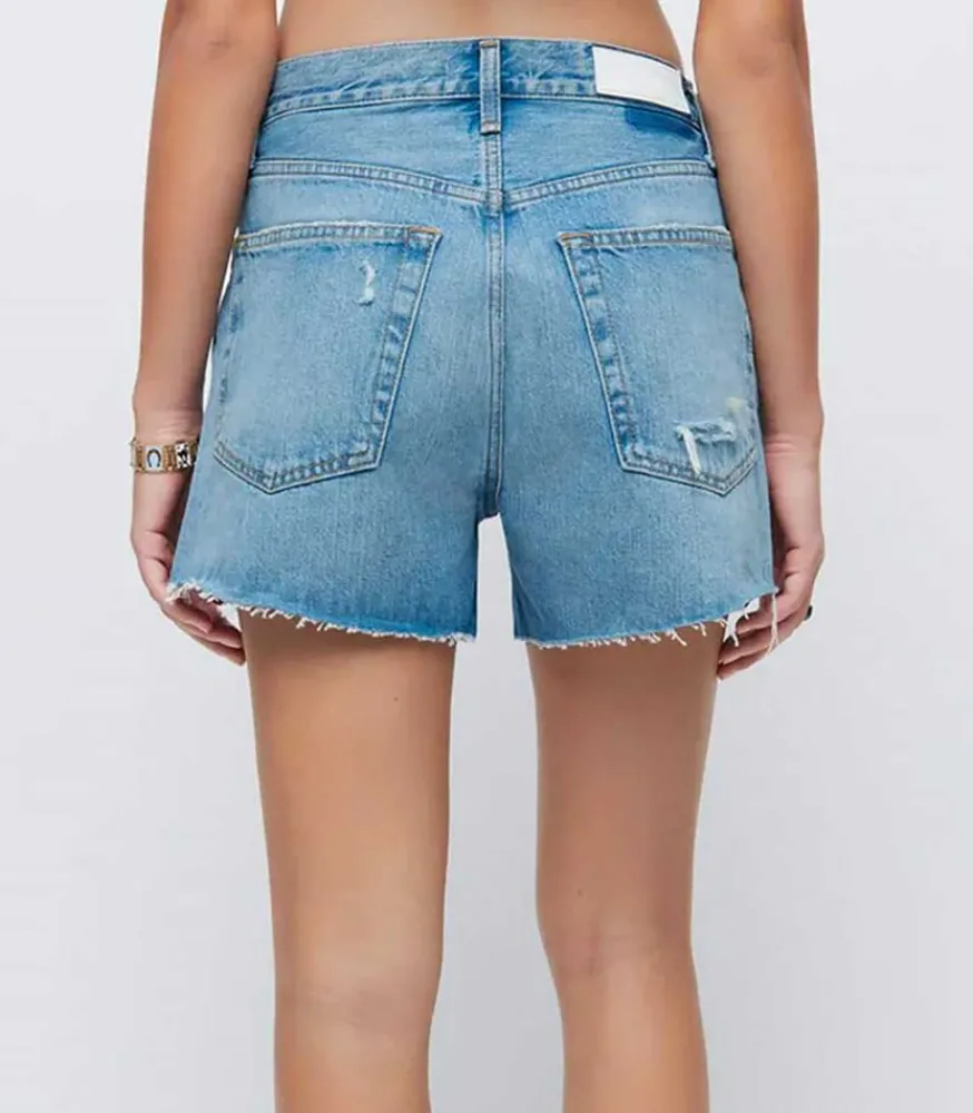 Short En Jean Low Slung Femme Bas