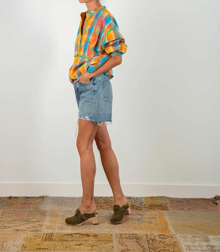 Outlet Short En Jean Parker Heat Wave Femme Bas