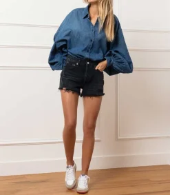 Discount Short En Jean 50S Cutoff Femme Bas