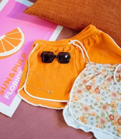 Outlet Short Salvador Orange Femme Bas