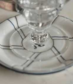 Discount Soucoupe 3F En Porcelaine A Lignes Assiettes & Plats