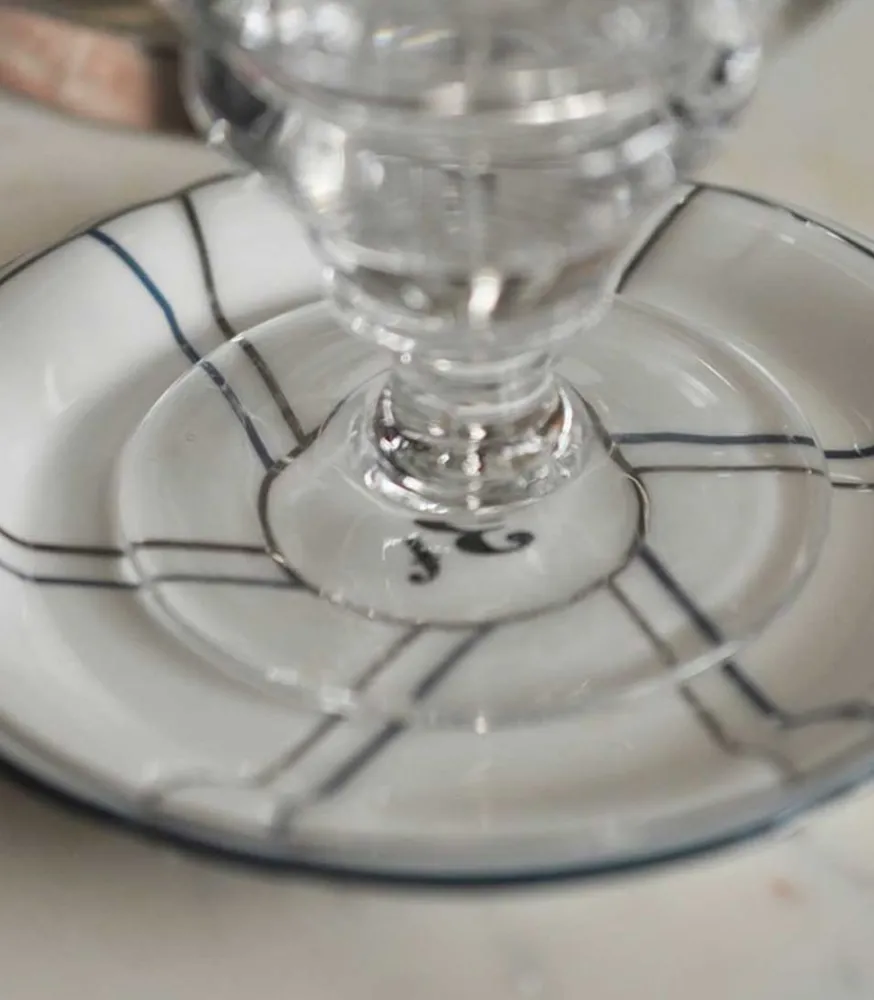 Discount Soucoupe 3F En Porcelaine A Lignes Assiettes & Plats