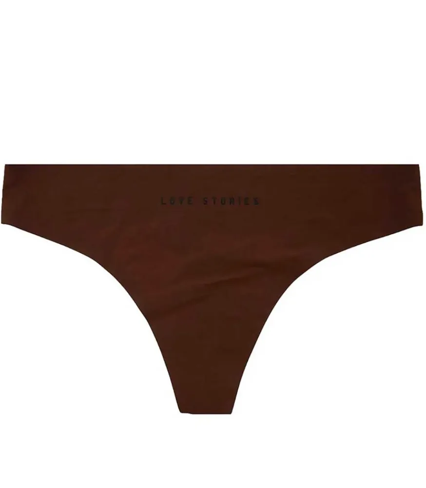 Discount String Lou Dark Brown Femme Lingerie