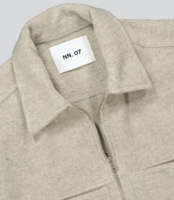 New Surchemise Homme Zippee Isak Zip Ciment Homme Chemises