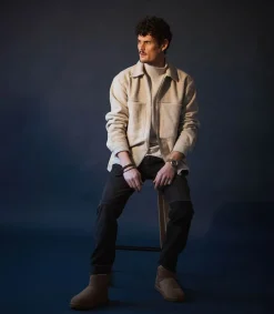 New Surchemise Homme Zippee Isak Zip Ciment Homme Chemises