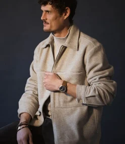 New Surchemise Homme Zippee Isak Zip Ciment Homme Chemises