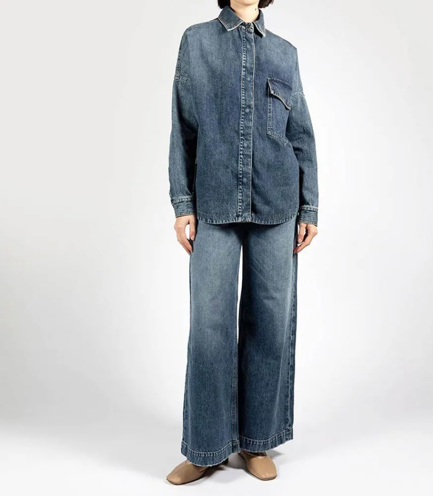 Surchemise Rosa Bleu Foncee Femme Hauts