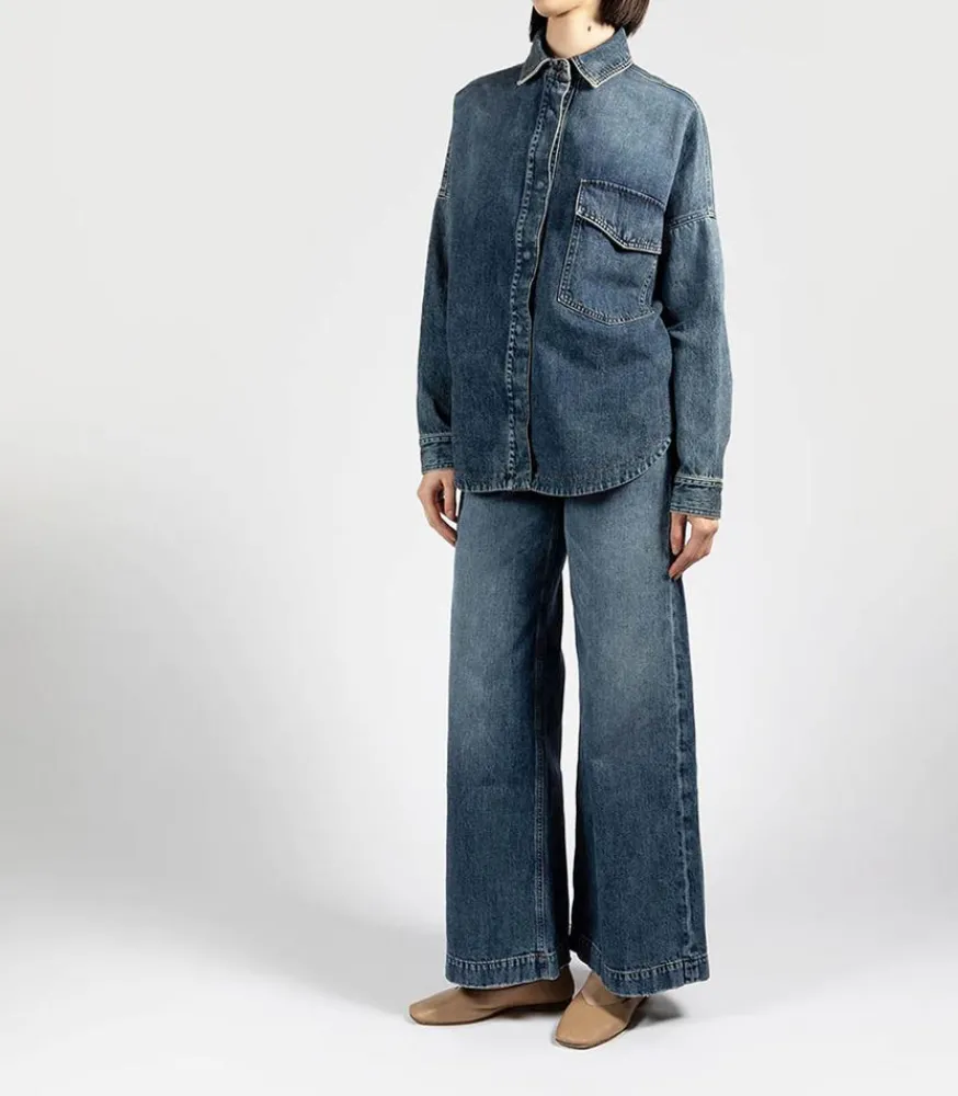 Surchemise Rosa Bleu Foncee Femme Hauts